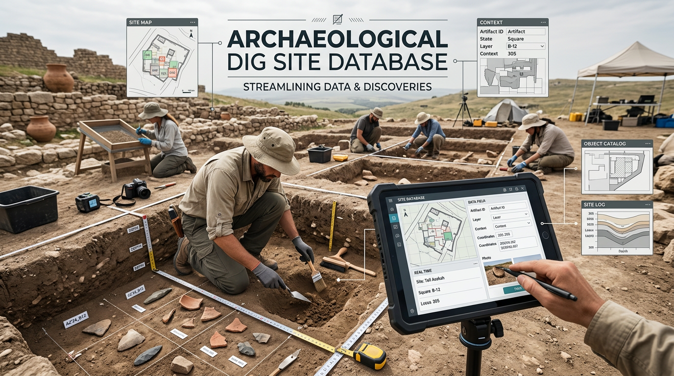 Archaeological Dig Site Database Database